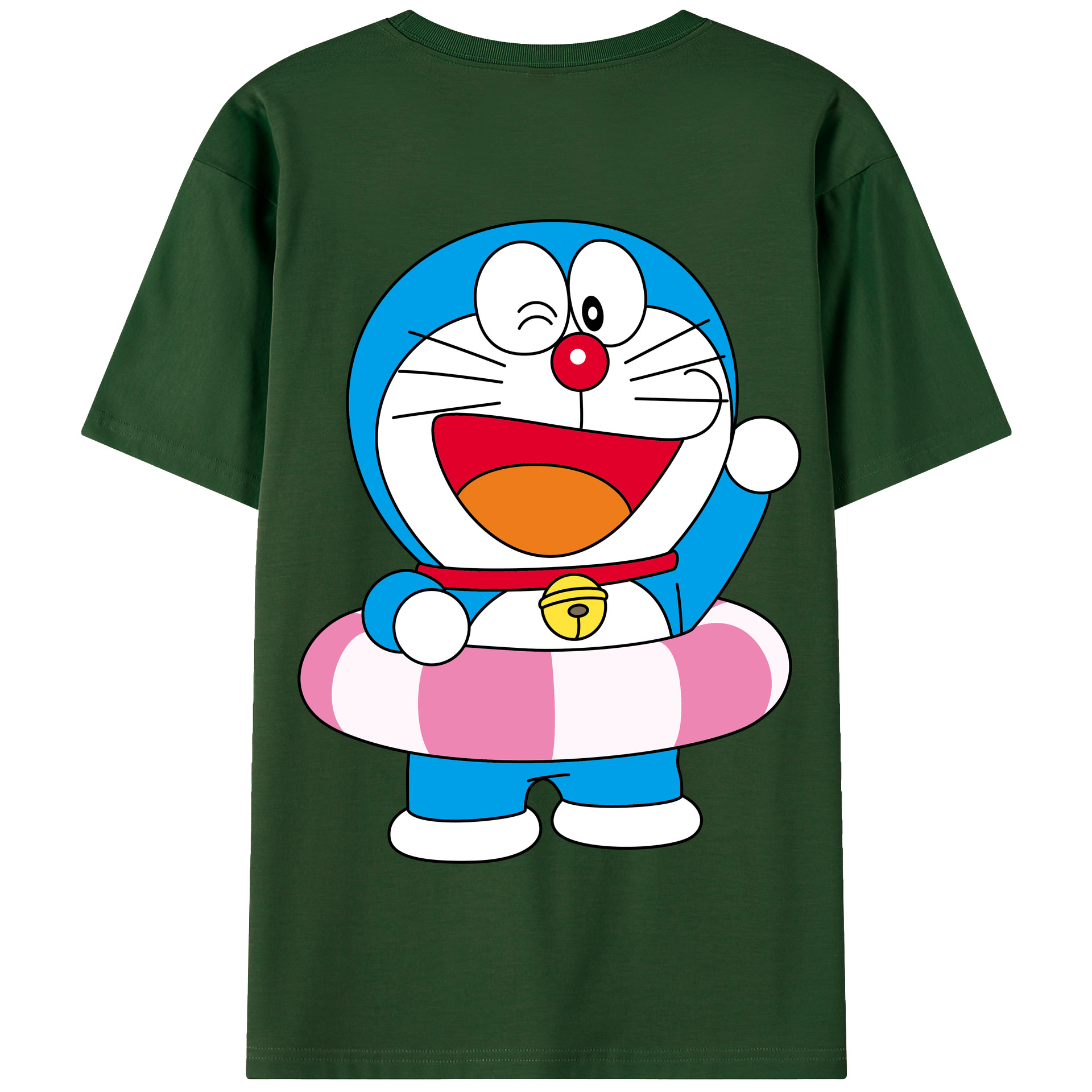 （画像用） ドラえもん Doraemon 綿100％半袖Tシャツ（背面プリント）